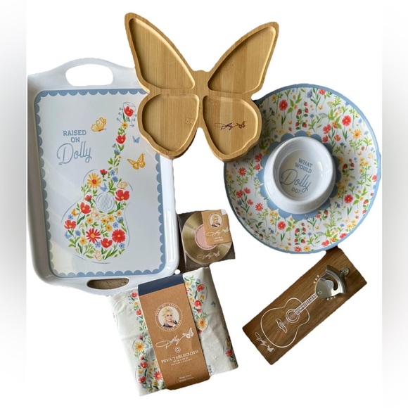 Dolly Parton Table Cloth, Party Trays, Coasters & More.   WildFlower Party Fun! - Picture 1 of 11